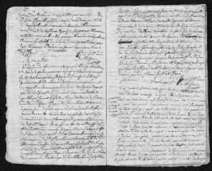 23 vues Registre paroissial. Baptêmes, mariages, sépultures (1743) - Baptême (janvier 1744)