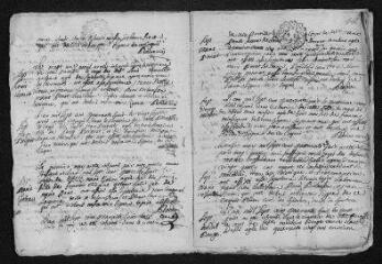 9 vues Registre paroissial. Mariages, sépultures (1749) - Sépulture (janvier 1749)