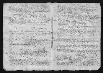 7 vues  - Registre paroissial. Baptêmes, mariages, sépultures (mars 1697-juillet 1698) (ouvre la visionneuse)