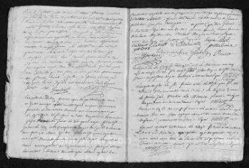 18 vues  - Registre paroissial. Baptêmes, mariages, sépultures (1742) - Sépulture (janvier 1743) (ouvre la visionneuse)