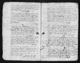 14 vues Registre paroissial. Baptêmes, mariages (1754) - Baptême (janvier 1755)