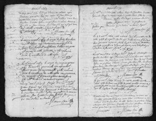 10 vues Registre paroissial. Sépultures (1754-janvier 1755)