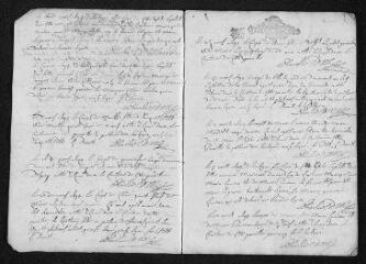 12 vues Registre paroissial. Baptêmes, mariages, sépultures (février-décembre 1694)