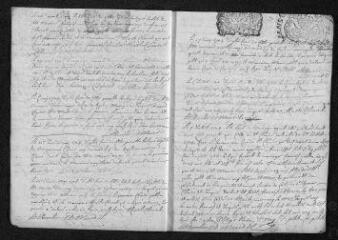 11 vues Registre paroissial. Baptêmes, mariages, sépultures (février 1704-janvier 1705)