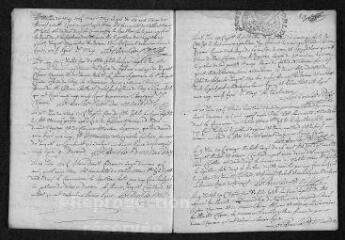 11 vues Registre paroissial. Baptêmes, mariages, sépultures (1705-février 1706)