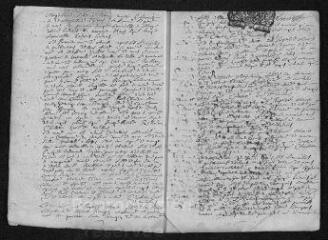 9 vues Registre paroissial. Baptêmes, mariages, sépultures (février-novembre 1701)
