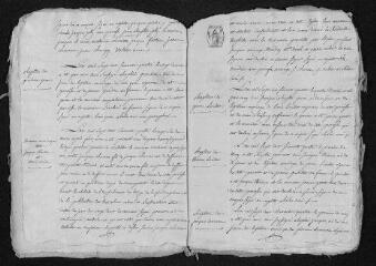 11 vues  - Registre paroissial. Baptêmes, mariages, sépultures (février-décembre 1764) (ouvre la visionneuse)