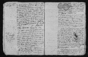 21 vues Registre paroissial. Baptêmes, mariages, sépultures (1781) - Baptêmes, sépultures (janvier 1782)