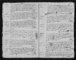 13 vues  - Registre paroissial.Baptêmes, sépultures (décembre 1741) - Baptêmes, mariages, sépultures (1742) (ouvre la visionneuse)