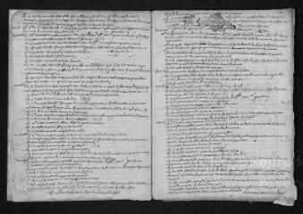 22 vues  - Registre paroissial.Baptêmes, mariages, sépultures (1672-février 1692) (ouvre la visionneuse)