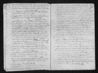 8 vues Registre paroissial.Baptêmes, mariages, sépultures (février-décembre 1693) - Baptêmes, sépultures (janvier-février 1694)