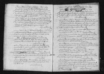 11 vues  - Registre paroissial.Baptêmes, mariages, sépultures (février-décembre 1694) (ouvre la visionneuse)