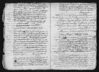15 vues Registre paroissial.Baptêmes, mariages, sépultures (1744) - Mariages (janvier 1745)