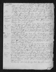 3 vues Registre paroissial. Baptêmes, mariages, sépultures (février-décembre 1738)