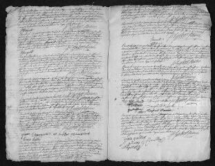 12 vues Registre paroissial. Baptêmes, mariages, sépultures (1748) - Baptêmes, mariages (janvier 1749)