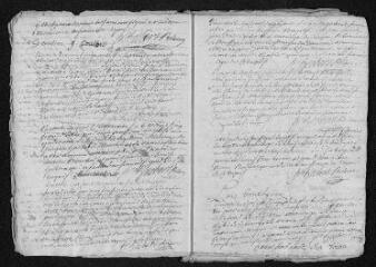17 vues Registre paroissial. Baptêmes, mariages, sépultures (1756) - Baptêmes, sépultures (janvier 1757)