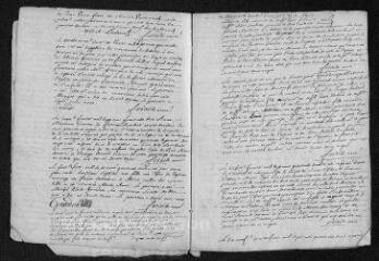 17 vues  - Registre paroissial. Baptêmes, mariages, sépultures (1743) - Sépultures (janvier 1744) (ouvre la visionneuse)