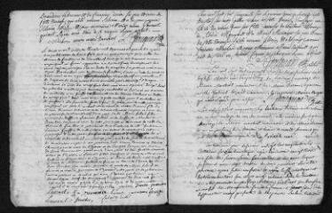 18 vues  - Registre paroissial. Baptêmes, mariages, sépultures (1756-janvier 1757) (ouvre la visionneuse)