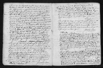 15 vues Registre paroissial. Baptêmes, mariages, sépultures (1759) - Baptêmes, sépultures (janvier 1760)