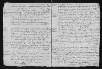 11 vues  - Registre paroissial. Baptêmes, mariages, sépultures (février-décembre 1740) (ouvre la visionneuse)