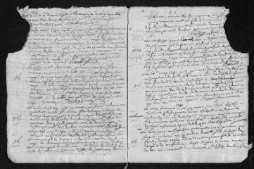 9 vues Registre paroissial. Baptêmes, mariages, sépultures (1740) - Baptêmes, sépultures (janvier 1741)