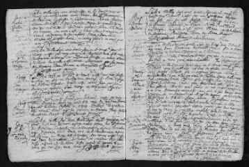 11 vues Registre paroissial. Baptêmes, mariages, sépultures (1737) - Baptêmes (janvier 1738)