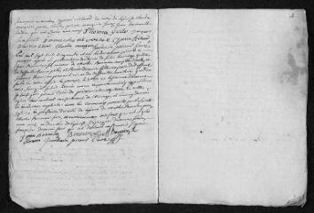 6 vues Registre paroissial. Baptêmes, mariages (1750) - Mariage (janvier 1751)