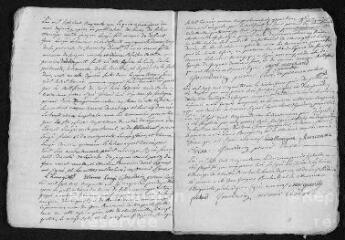 7 vues Registre paroissial. Baptêmes - mariages (1751) - Mariage (février 1752)