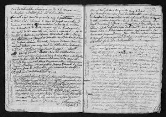 13 vues Registre paroissial. Baptêmes, mariages, sépultures (1755) - Baptêmes, mariages (janvier-février 1756)