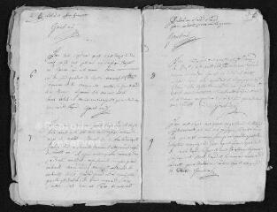 9 vues Registre paroissial. Baptêmes, mariages, sépultures (avril-décembre 1792) - Baptême (janvier 1793)
