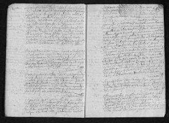 12 vues Registre paroissial. Baptêmes, mariages, sépultures (1700) - Baptêmes, sépultures (janvier-février 1701)
