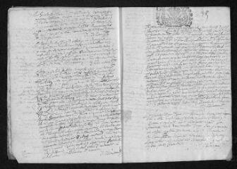15 vues Registre paroissial. Baptêmes, mariages, sépultures (1706-mars 1707)