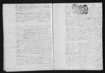 10 vues Registre paroissial. Baptêmes, mariages, sépultures (mars 1707-janvier 1708)