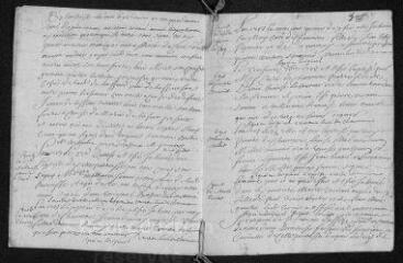 7 vues  - Registre paroissial. Baptêmes, mariages, sépultures (1703) - Baptêmes, sépultures (janvier 1704) (ouvre la visionneuse)