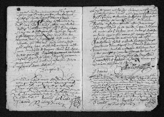 8 vues  - Registre paroissial. Baptêmes, mariages, sépultures (1669) - Baptême (janvier 1670) (ouvre la visionneuse)