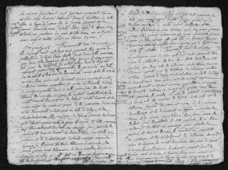 6 vues  - Registre paroissial. Baptêmes, mariages, sépultures (juillet 1745-décembre 1746) (ouvre la visionneuse)
