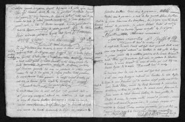 7 vues Registre paroissial. Sépultures (1747-1748) - Mariages Sépultures (février-avril 1749)