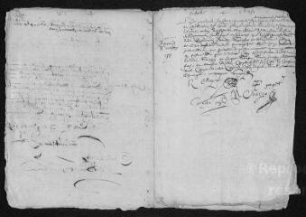 8 vues Registre paroissial. Mariages (septembre-octobre 1647 - février 1653)
