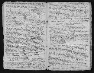 55 vues Registre paroissial. Baptêmes, mariages, sépultures (1739-février 1740)