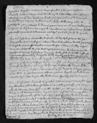3 vues Registre paroissial. Baptêmes, mariages, sépultures (juin-novembre 1764) - Sépultures (janvier 1765 - mars 1765)