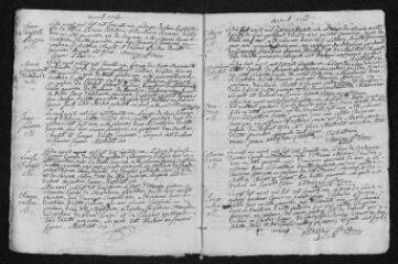 9 vues Registre paroissial. Sépultures (janvier-août 1761)