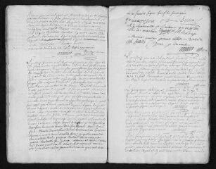 29 vues Registre paroissial. Baptêmes, mariages, sépultures (1766) - Baptême (janvier 1767)
