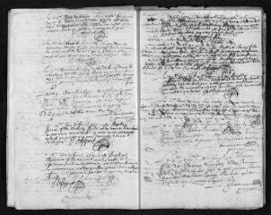 16 vues  - Registre paroissial. Baptêmes, mariages, sépultures (mars 1692-février 1693) (ouvre la visionneuse)