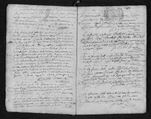 27 vues  - Registre paroissial. Baptêmes, mariages, sépultures (1704-mars 1705) (ouvre la visionneuse)