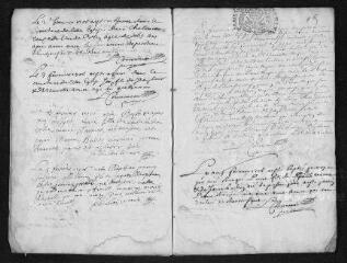 25 vues Registre paroissial. Baptêmes, mariages, sépultures (1706) - Sépulture (janvier 1707)
