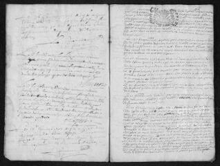 17 vues  - Registre paroissial. Baptêmes, mariages, sépultures (1707) - Baptêmes (janvier 1708) (ouvre la visionneuse)