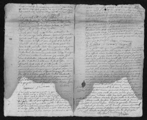 7 vues  - Registre paroissial. Baptêmes, mariages, sépultures (1745) - Baptêmes, Mariages (janvier 1746) (ouvre la visionneuse)