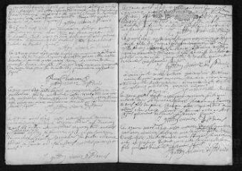 15 vues Registre paroissial. Baptêmes, mariages, sépultures (février-décembre 1694)