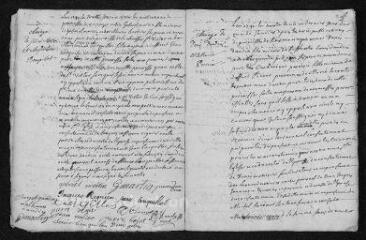 19 vues Registre paroissial. Baptêmes, mariages, sépultures (1741) - Sépultures (janvier 1742)