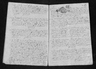 20 vues  - Registre paroissial. Baptêmes, mariages, sépultures (1697) - Baptême (janvier 1698) (ouvre la visionneuse)